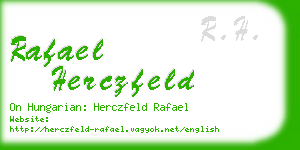 rafael herczfeld business card